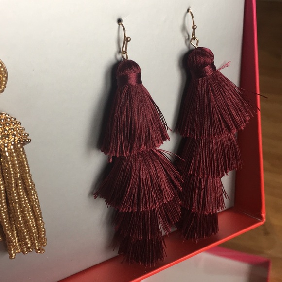 Baublebar Earring Gift Set - Gold and Burgundy - Picture 5 of 6